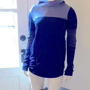 Athleta long sleeve with hood running top